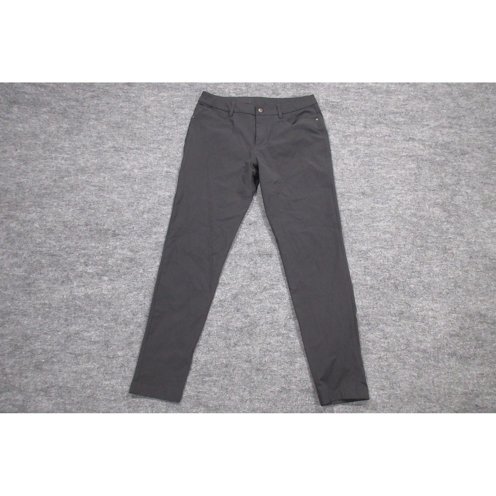 Lululemon Pants Mens 32 Gray Chino Slim Tapered Leg Stretch Casual Travel